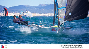 Picture Perfect Conditions Challenge the 49er class on Day 2 in Palma