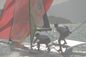 Perfectas condiciones en el primer día de Florianopolis