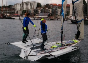 Dansk dominans efter 1. kapsejladsdag i 49er og 49erFX J-VM
