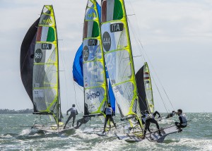 Blustery First Day Rocks Skiff Fleets On Day 1