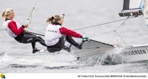 Danes Dominating Gold Fleet in 49erFX