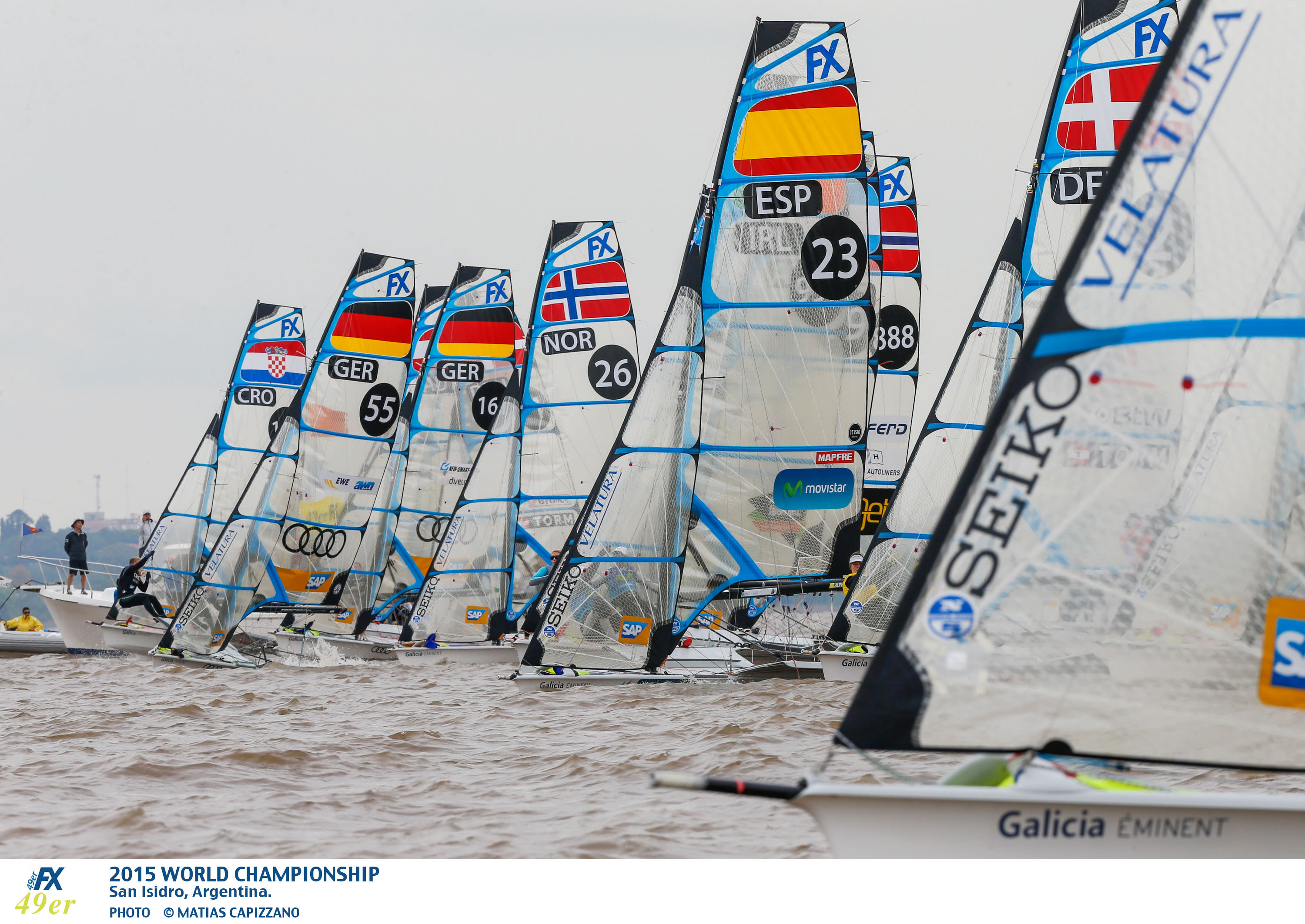 Podium Race for 49erFX Clearwater Worlds