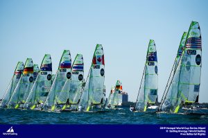 Sailors put training into practice at Hempel World Cup Series Miami