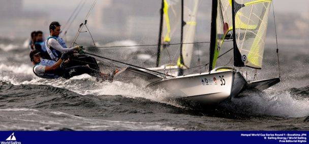wild ride for 49er sailors in Tokyo