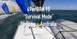 Grael and Borges Perfectly Capture Wild 49er Downwind
