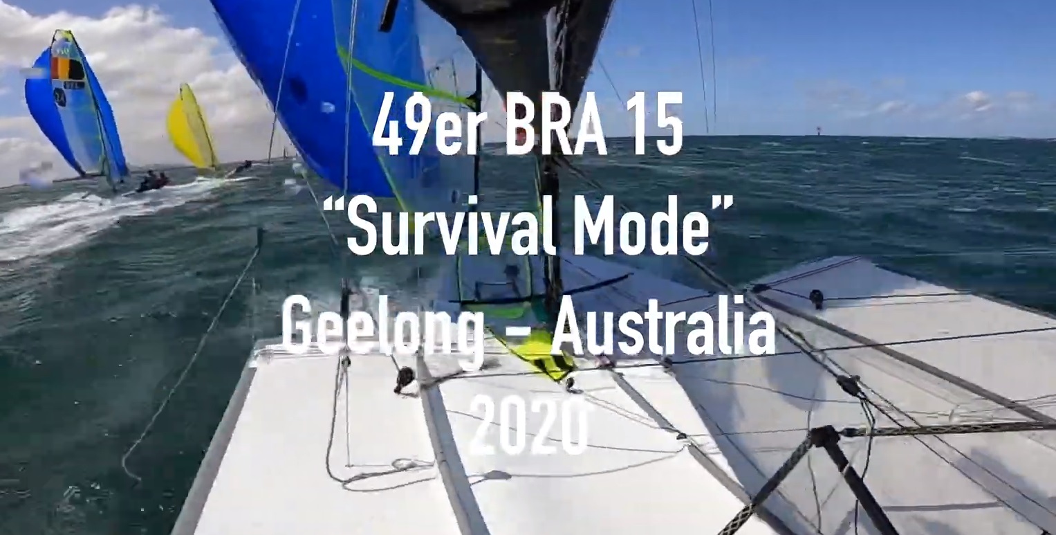 Grael and Borges Perfectly Capture Wild 49er Downwind
