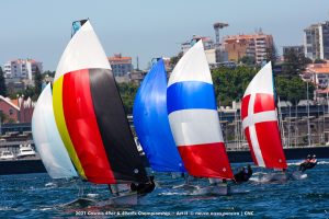 The 49erFx are back in Cascais for a Final Olympic Warm Up
