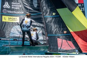 Belgian 49erFX in the Box Seat