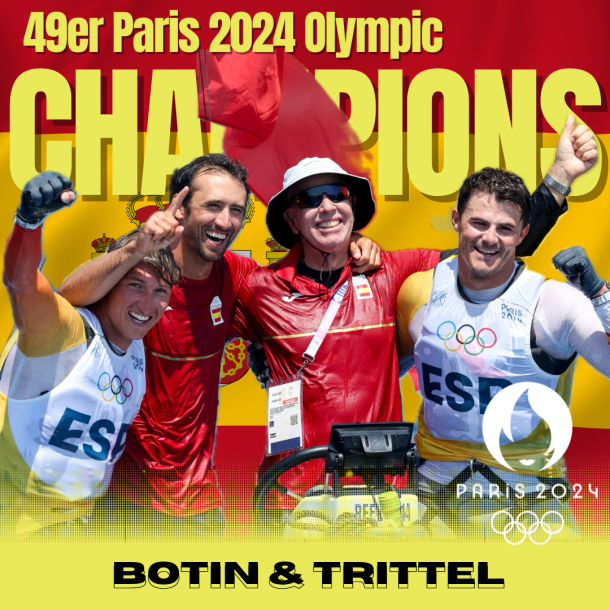 Botin and Trittel ESP Olympic Gold Medalists in Paris 2024 49er Sailing