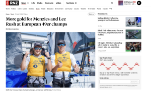 More gold for Menzies and Lee Rush at European 49er champs